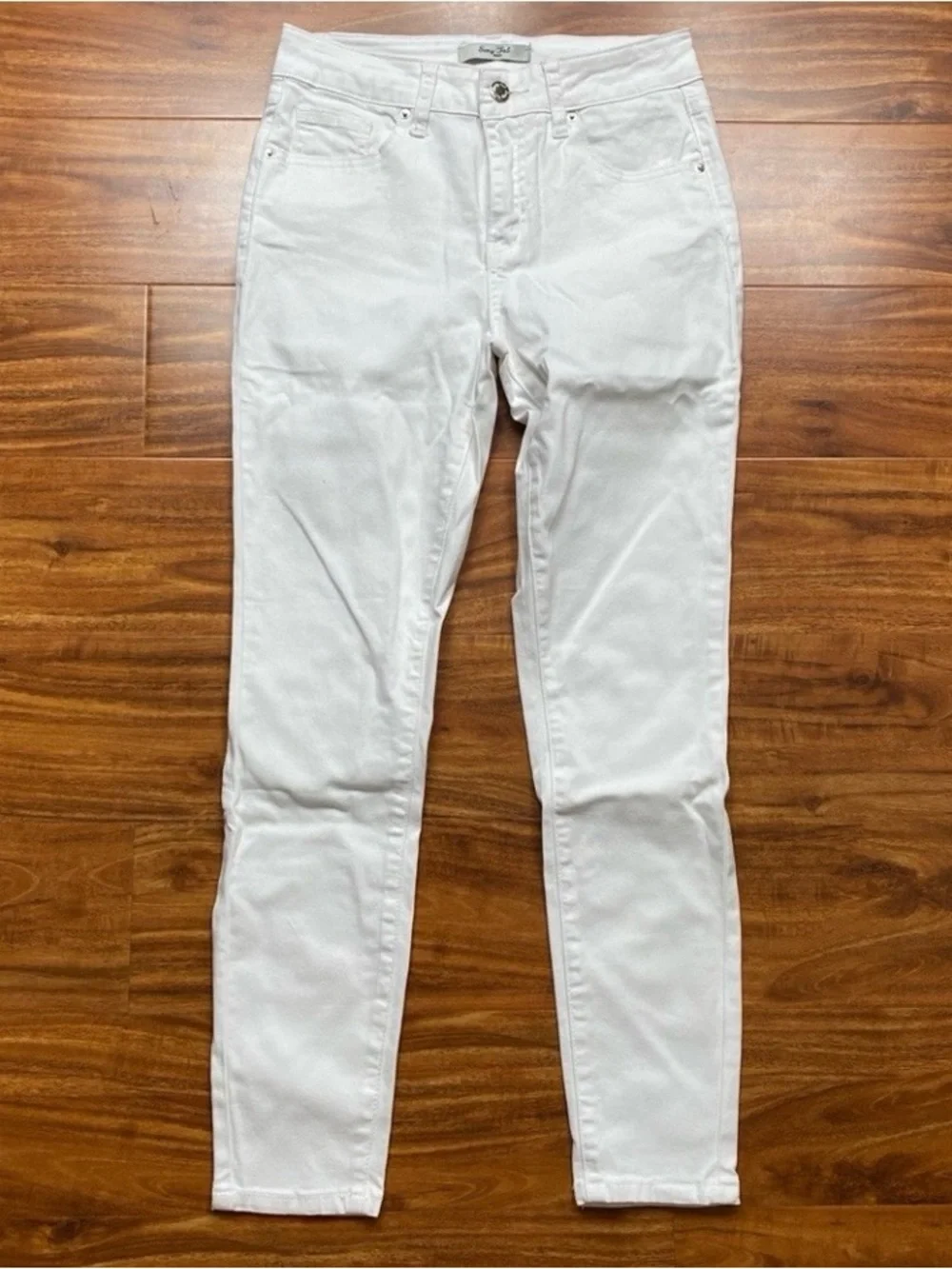 3/$25 Sexy Fab Junior White Midrise Stretch Ankle Skinny Jeans Size 3 Streetwear